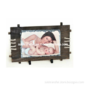 Sublimation Photo Slate/Rocks-Medium Rectangle with Frame